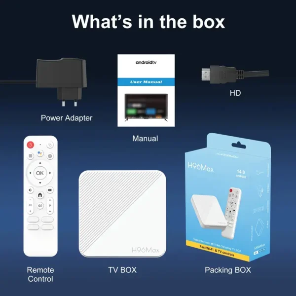 H96 Max H313 – 4K Android 14 Smart TV Box – Bild 7